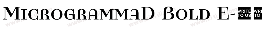 MicrogrammaD Bold E字体转换